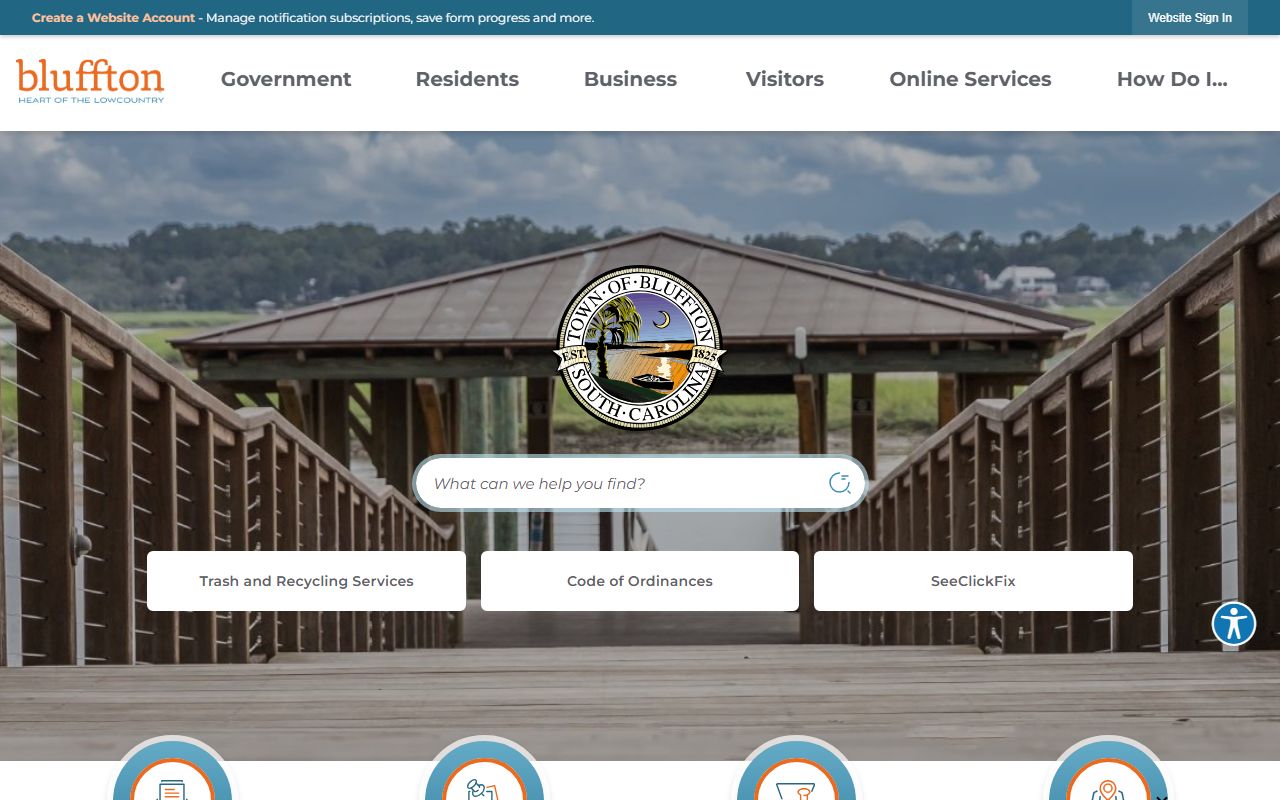 Bluffton inmate population town government portal