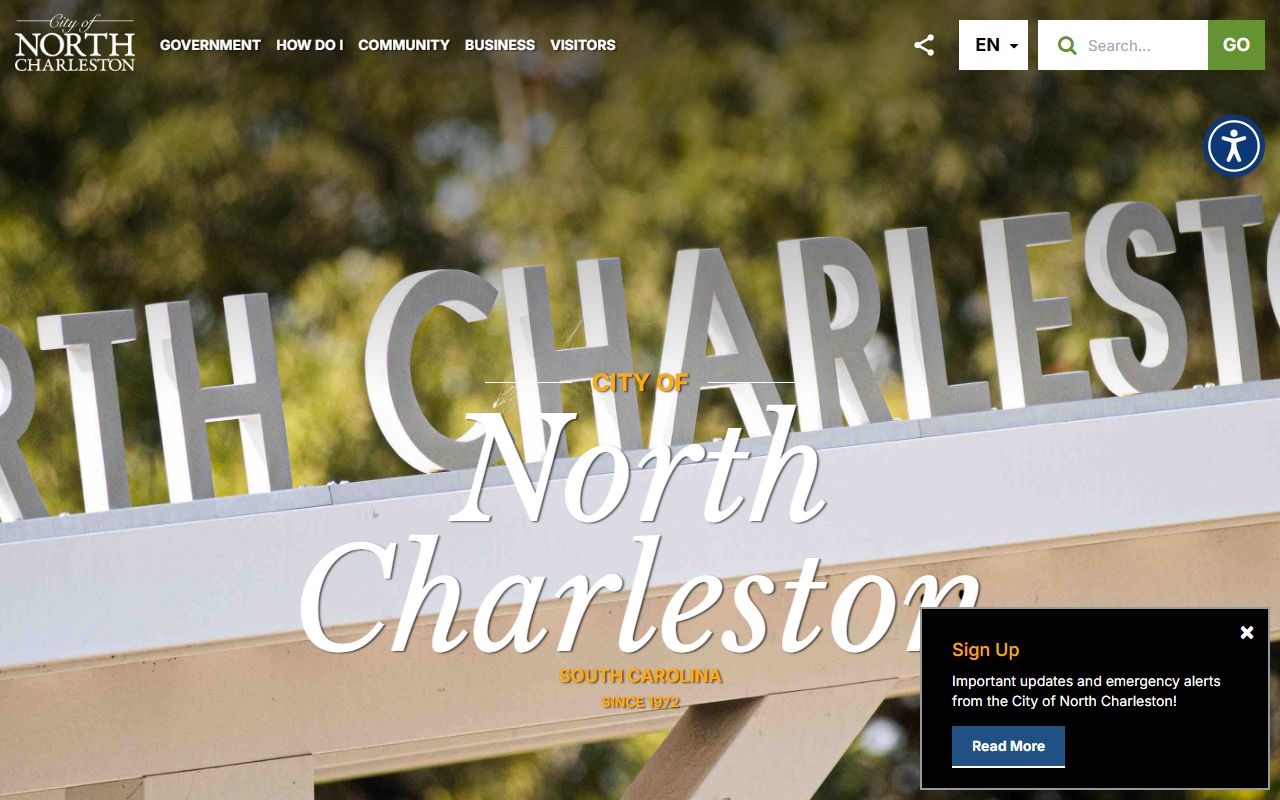 North Charleston inmate population city government page