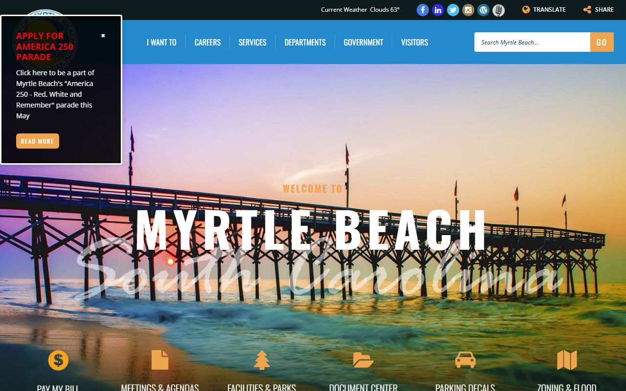 Myrtle Beach inmate population city government portal