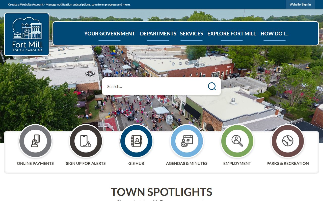 Fort Mill inmate population town government website