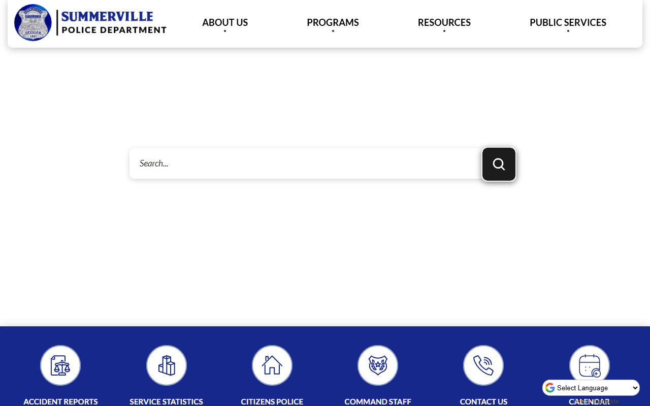 Summerville inmate population police department resources