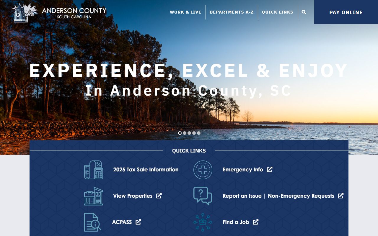 Anderson County government website for inmate population data