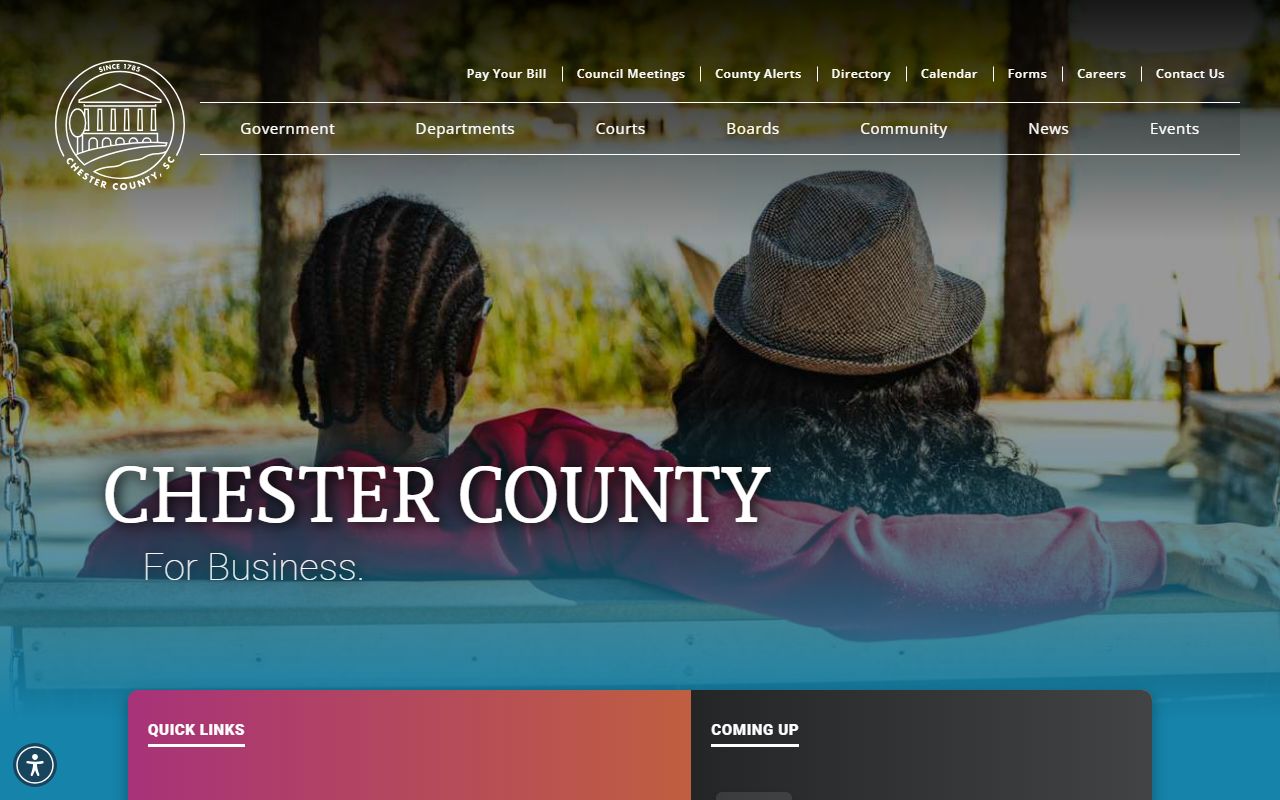 Chester County inmate population resource portal