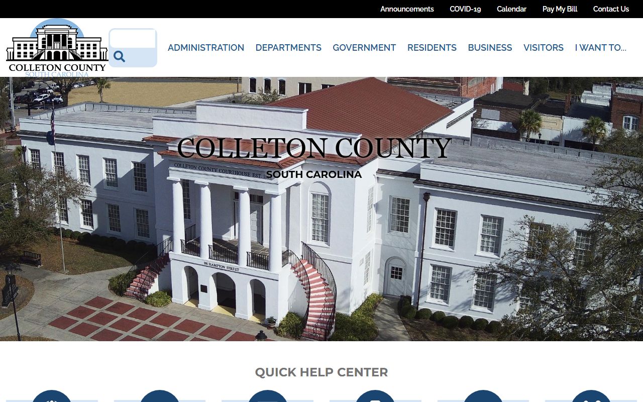 Colleton County inmate population government website