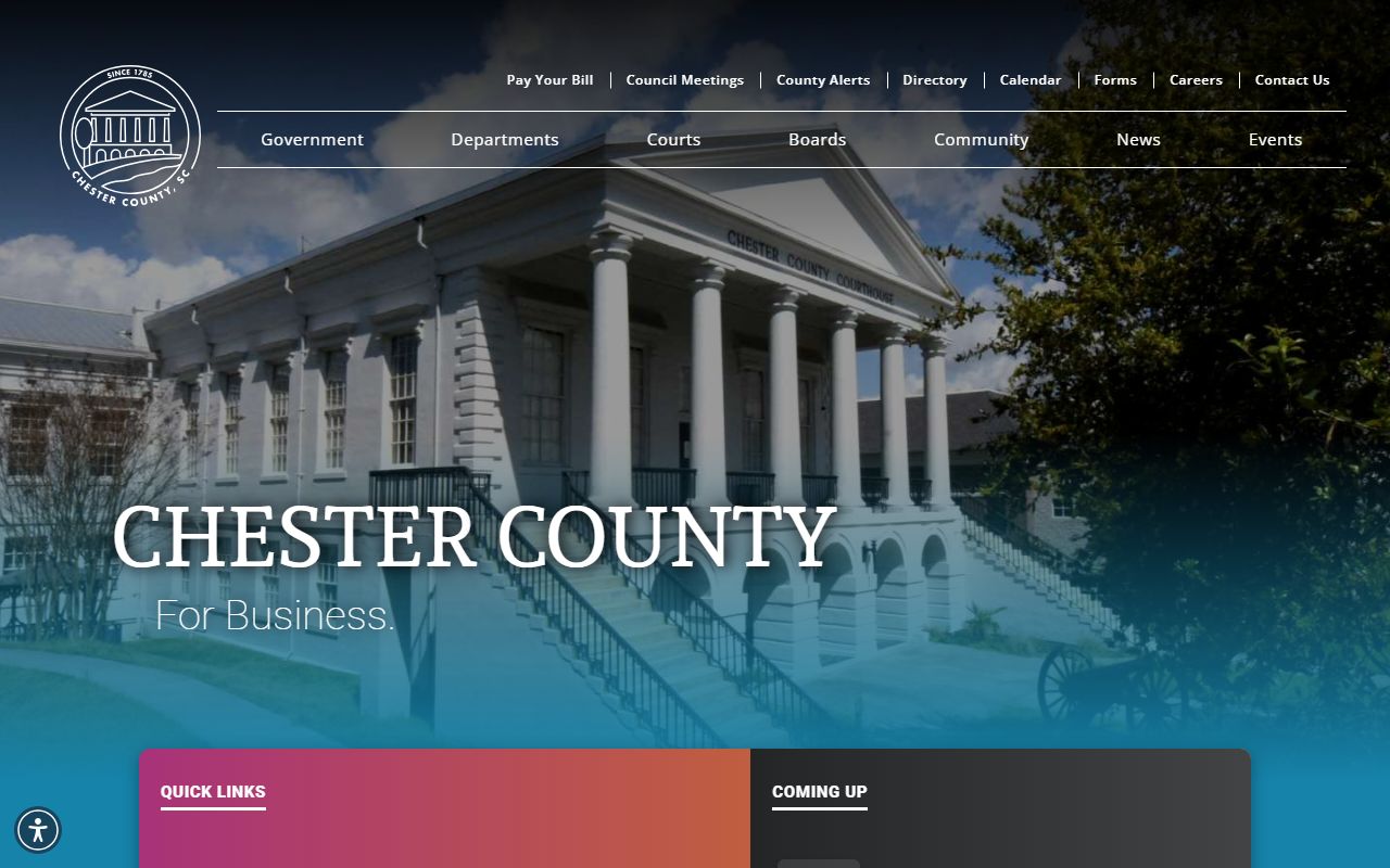 Chester County inmate population government portal