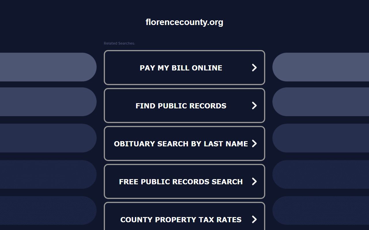 Florence County inmate population government website