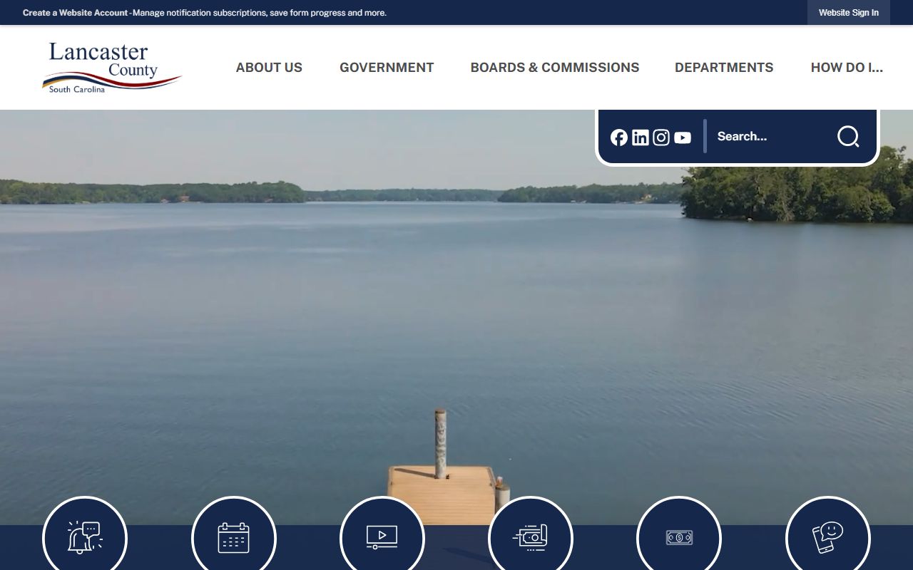 Lancaster County official website for inmate population records