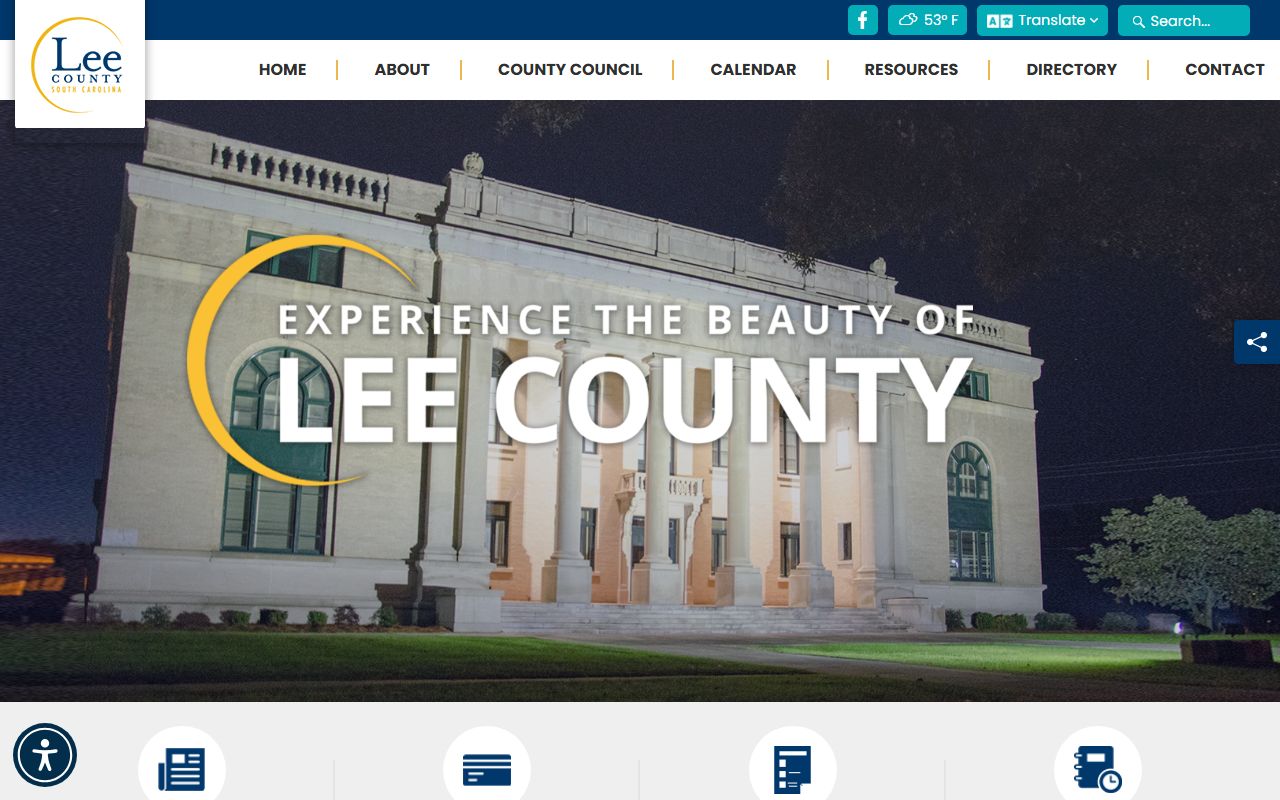 Lee County government website for inmate population records