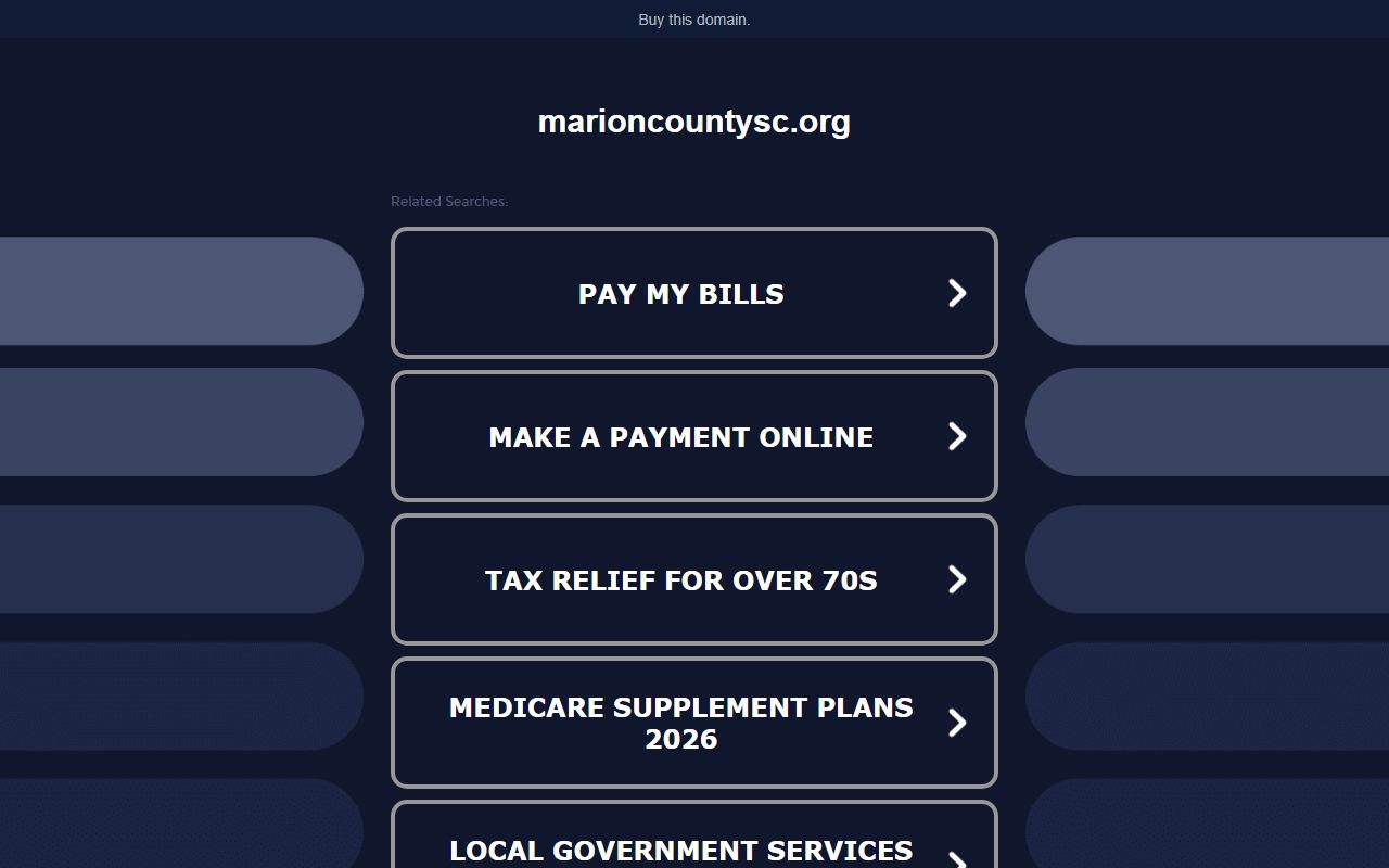 Marion County official website for inmate population search